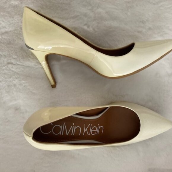 Calvin Klein Brand New Patent Leather High Heels Size 7 - Picture 3 of 5